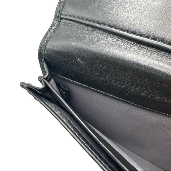 COACH Black Signature Canvas Ashley Wallet - Picture 7 of 10